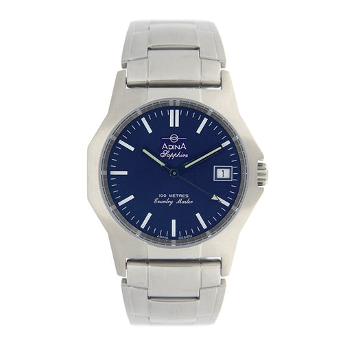 ADINA Country Master NK150 Work Watch - Blue Dial/Index Markings