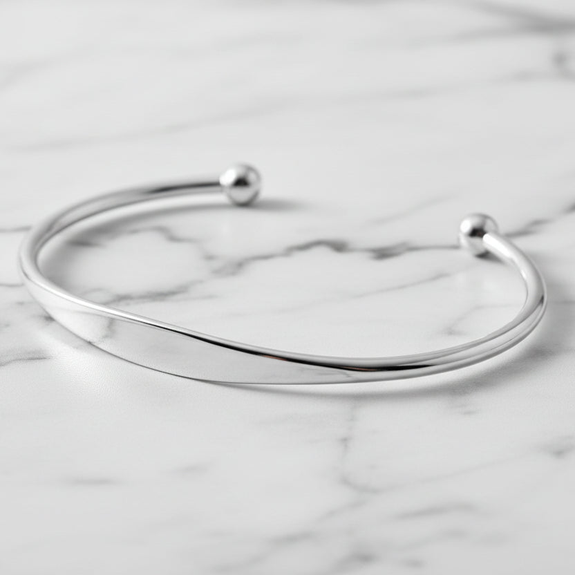 Sterling Silver Cuff Bangle