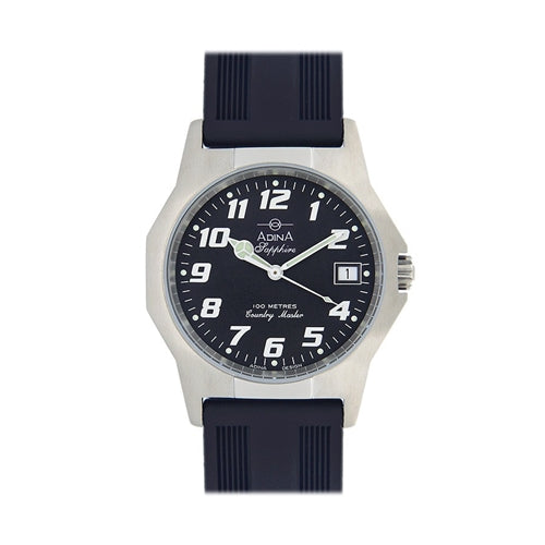ADINA Country Master 100m Black Dial/Black Strap