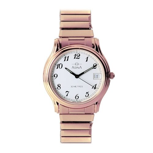 ADINA Unisex Flex Band Watch NK39 R1FE - Rose Gold