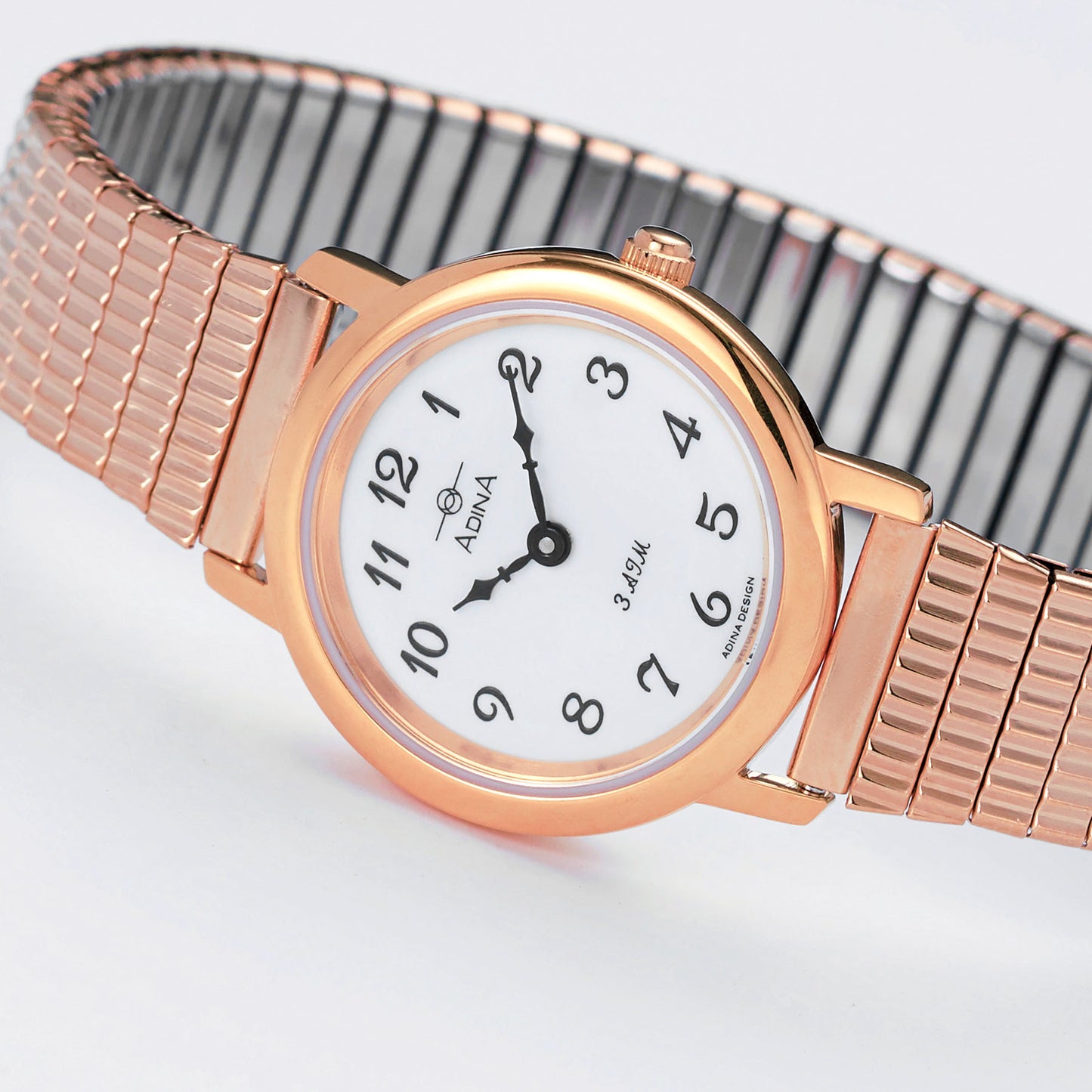 ADINA Ladies NK40 Watch - Rose Gold/White