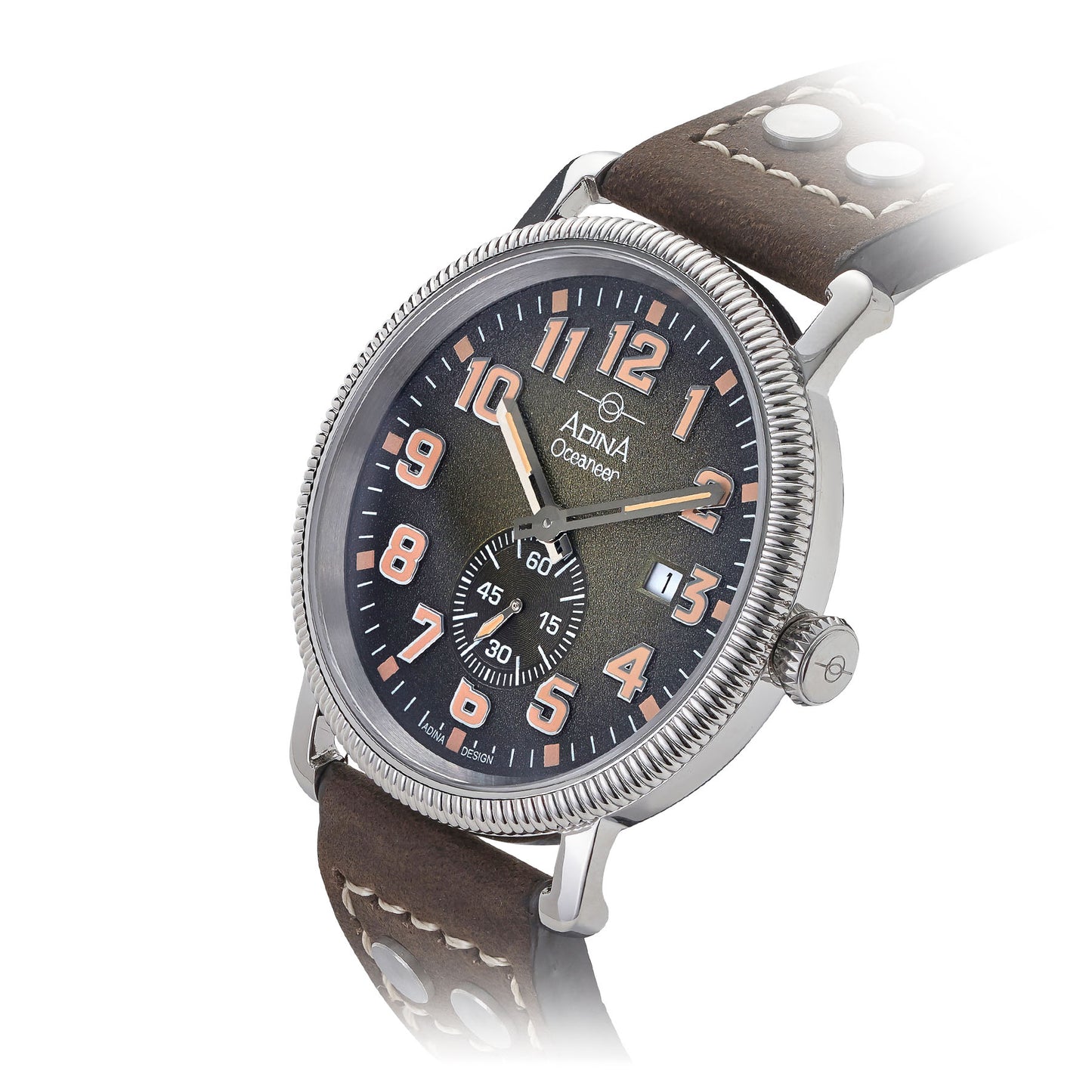 ADINA Oceaneer Pilots Watch - Silver