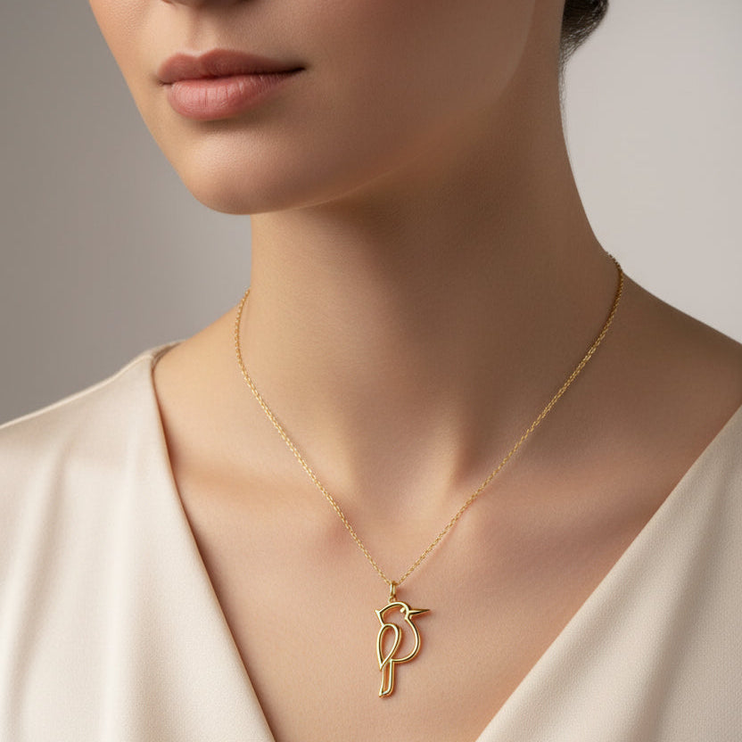 9ct Gold Kookaburra Necklace