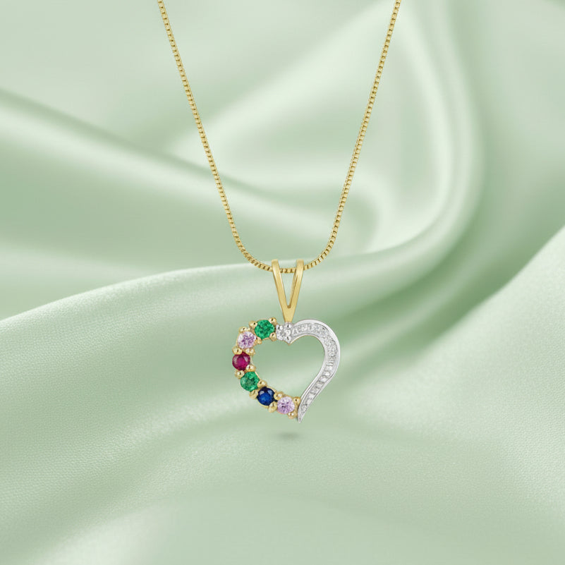9ct Gold 'Dearest' Heart Pendant