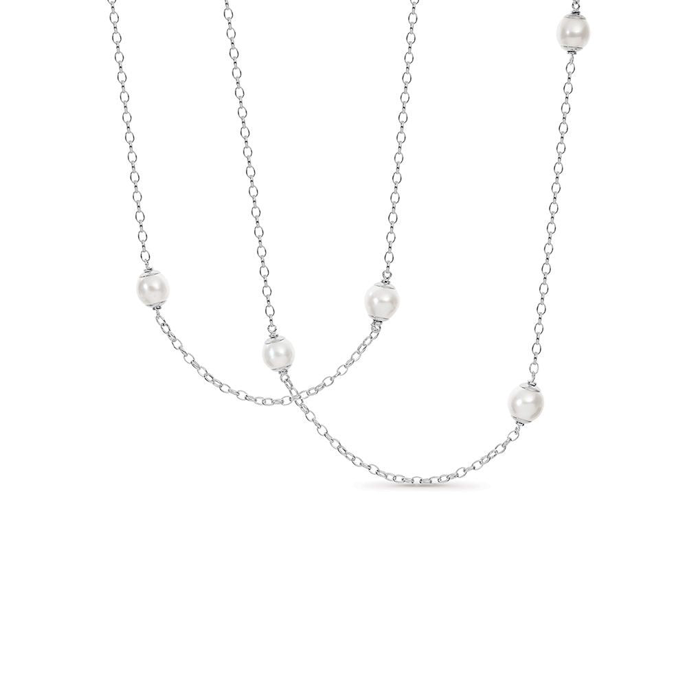 Autore Sterling Silver Long Length South Sea Pearl Necklace