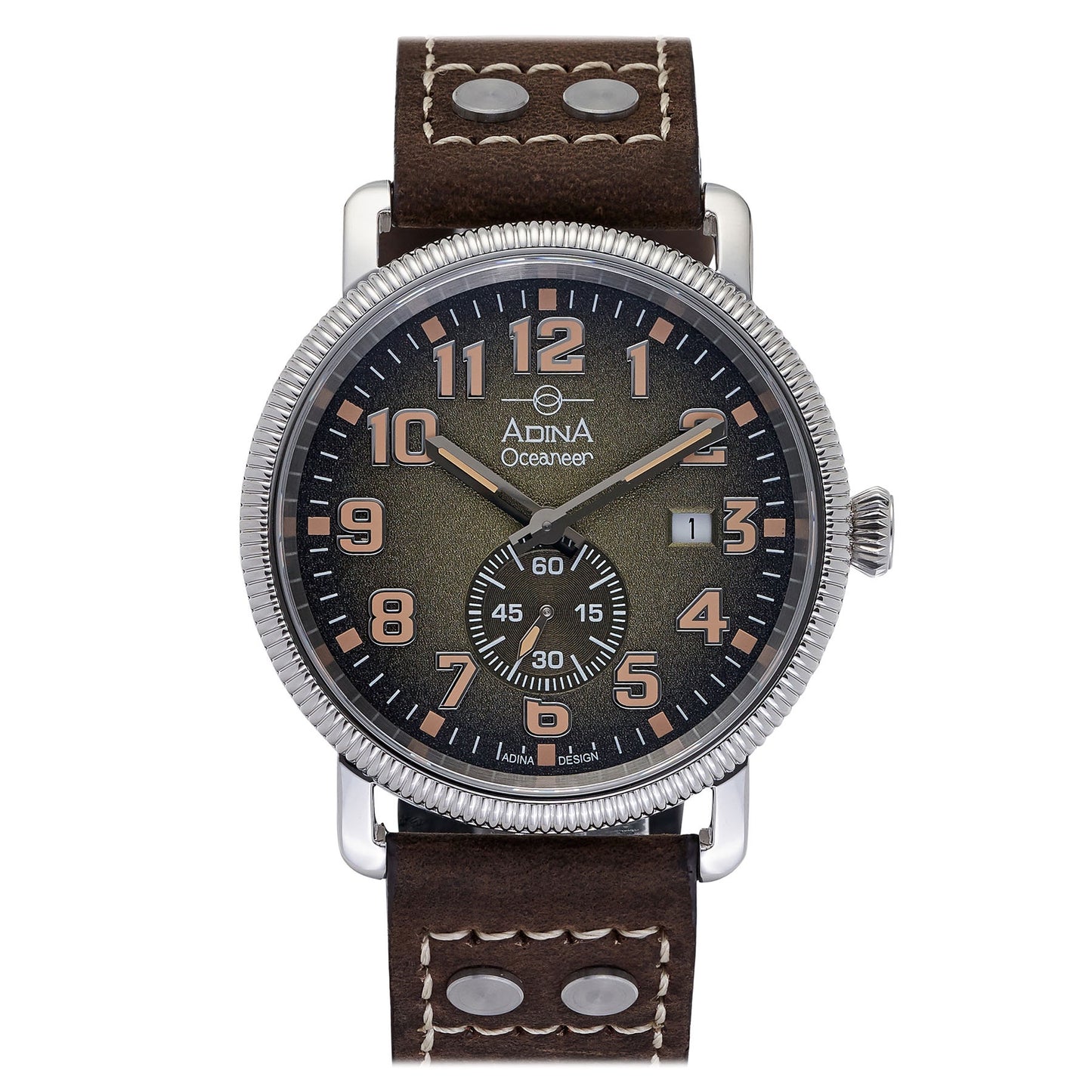 ADINA Oceaneer Pilots Watch - Silver