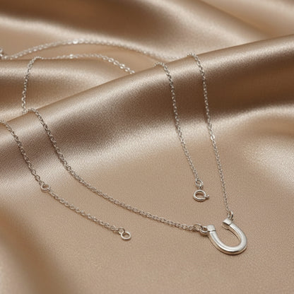 Sterling Silver Horseshoe Necklace