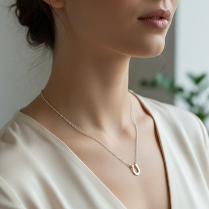 Sterling Silver Horseshoe Necklace