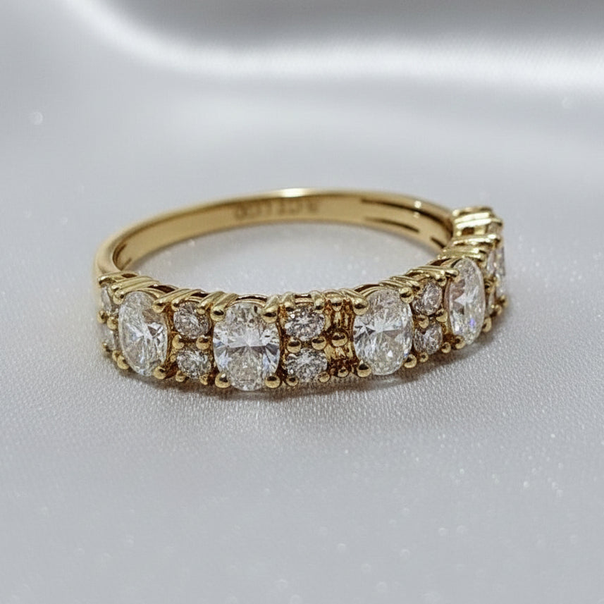 9ct Gold Lab Grown Diamond Set Ring