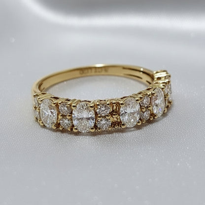 9ct Gold Lab Grown Diamond Set Ring