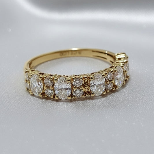9ct Gold Lab Grown Diamond Set Ring