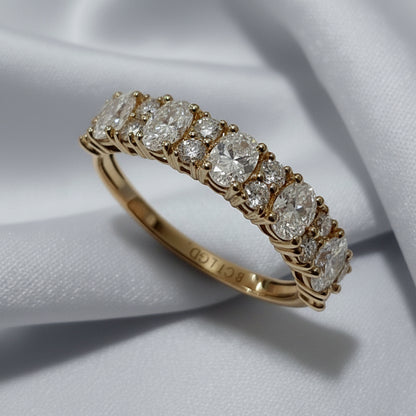 9ct Gold Lab Grown Diamond Set Ring