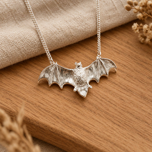 Memento Sterling Silver Bat Necklace