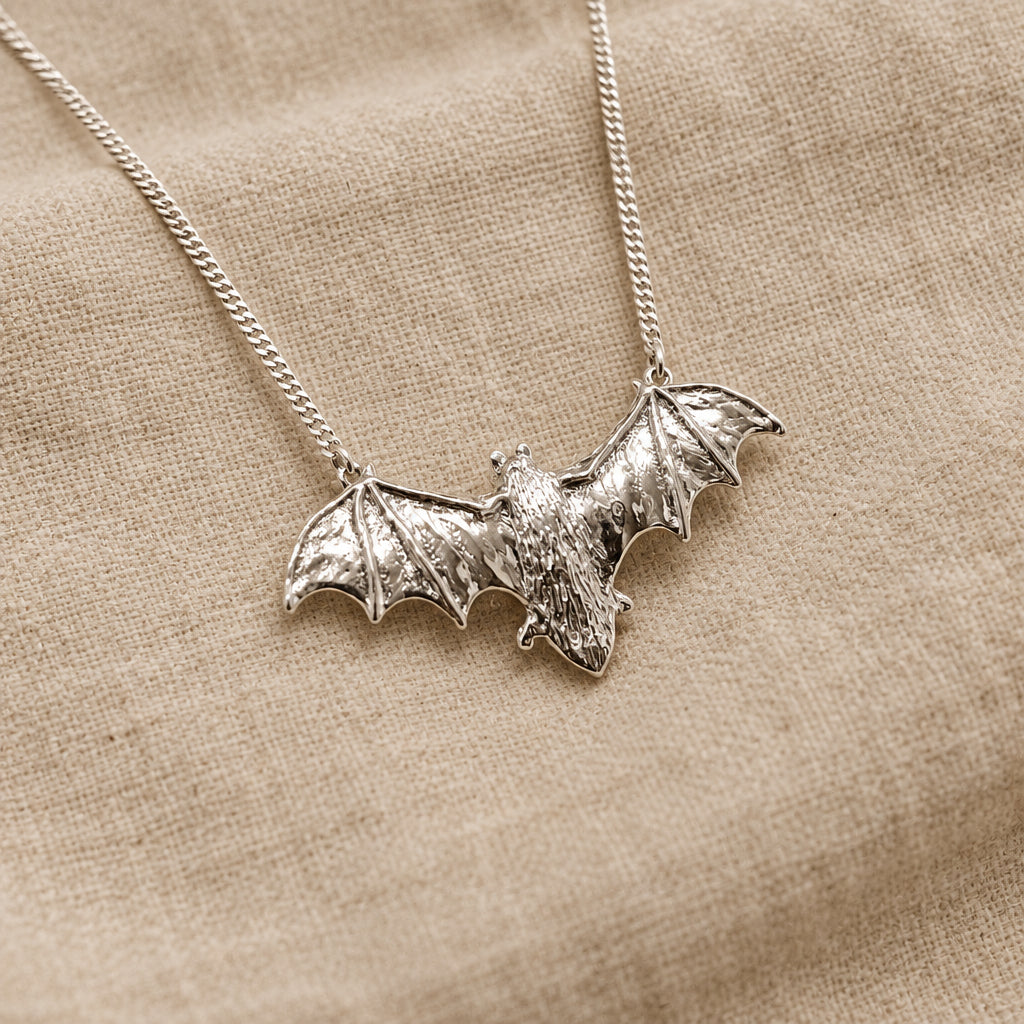 Memento Sterling Silver Bat Necklace
