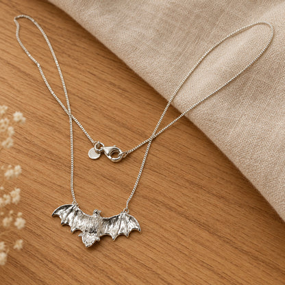 Memento Sterling Silver Bat Necklace