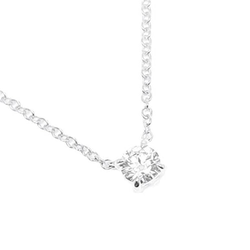 9ct White Gold Necklace with 0.25ct Lab Grown Diamond