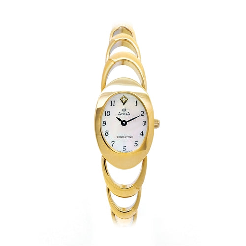 ADINA Kensington Ladies Watch GP/MOP with Lab Grown Diamond