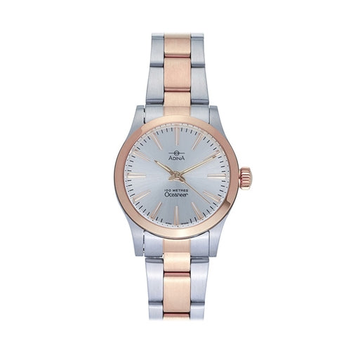 ADINA Ladies Oceaneer Watch NK176 M1XB - Rose Gold/Silver