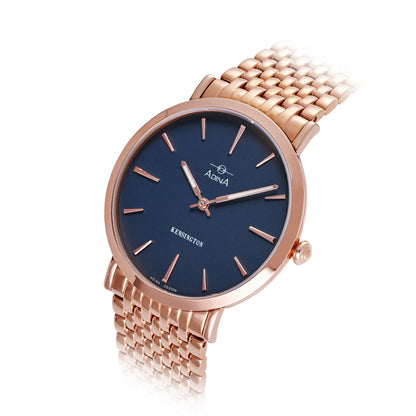 ADINA Unisex Kensington CT104 Blue/Rose Gold