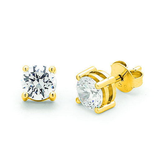 9ct Gold Lab Grown Diamond Stud Earrings TDW 0.50ct