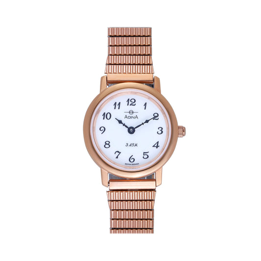 ADINA Ladies NK40 Watch - Rose Gold/White