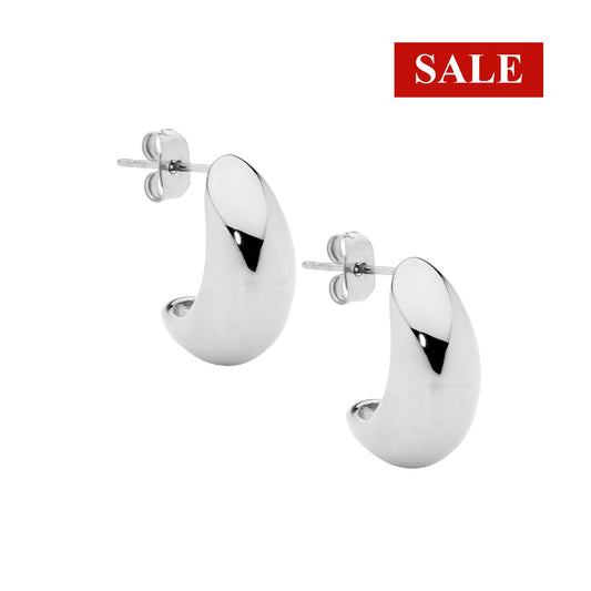 CLEARANCE Ellani Stainless Steel Teardrop Stud Earrings RRP $59