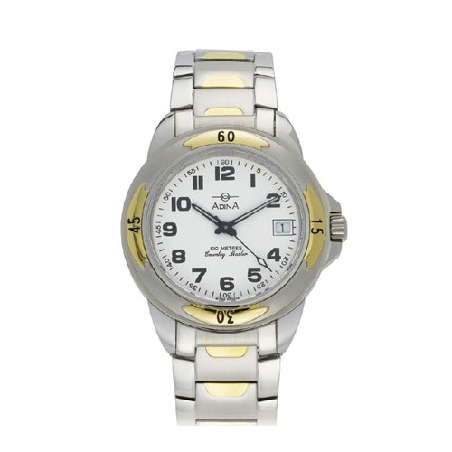 ADINA 2 Tone NK96 Oceaneer Watch - Silver/Gold
