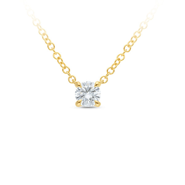 9ct Gold Necklace with 0.25ct Lab Grown Diamond