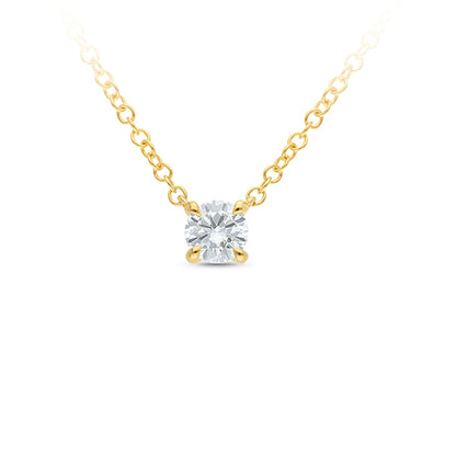 9ct Gold Necklace with 0.25ct Lab Grown Diamond