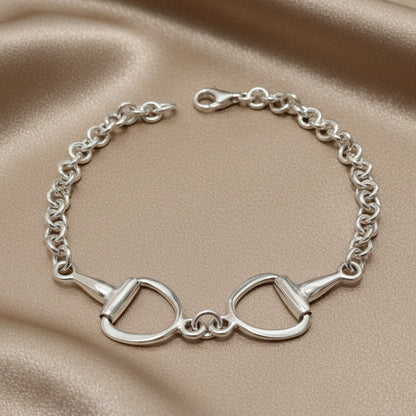 Sterling Silver Horsebit Bracelet
