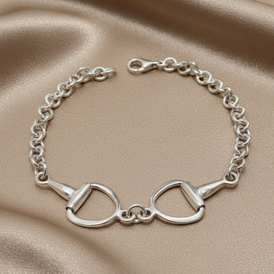 Sterling Silver Horsebit Bracelet