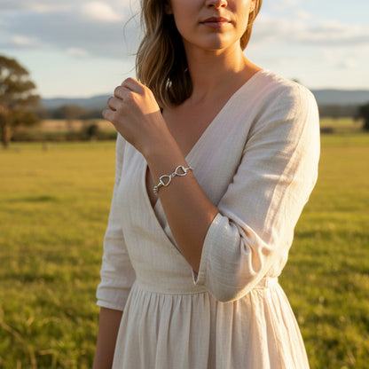 Sterling Silver Horsebit Bracelet