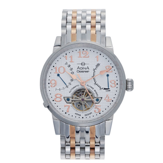 ADINA Oceaneer Automatic Watch - Silver/RGP/White