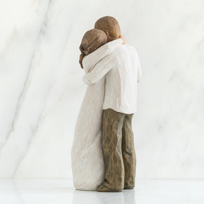Willow Tree 'Promise' Figurine. A man and a woman in an embrace.