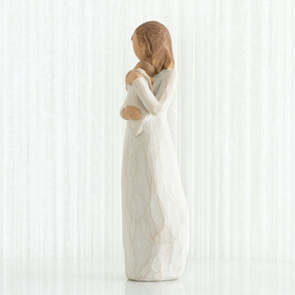 Willow Tree 'Angel Of Mine' Figurine Depicts a mother holding baby against her cheek. Figurine Height Approx: 22cm.