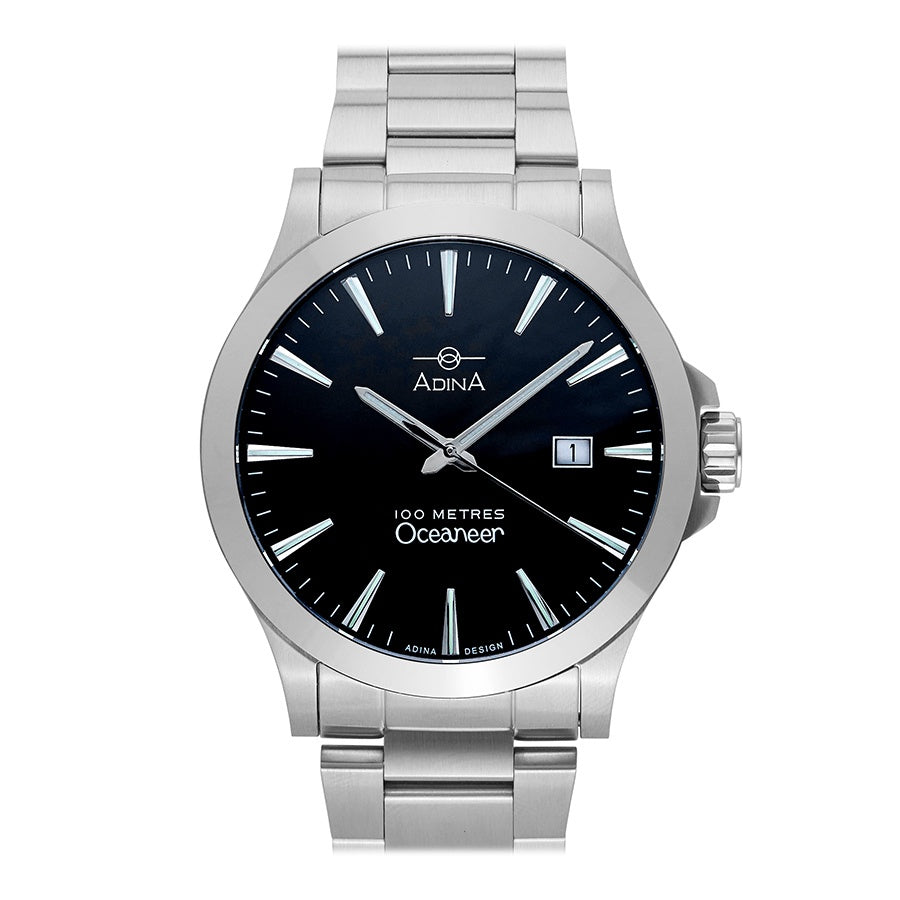 ADINA Oceaneer NK129 Watch - Black/Silver