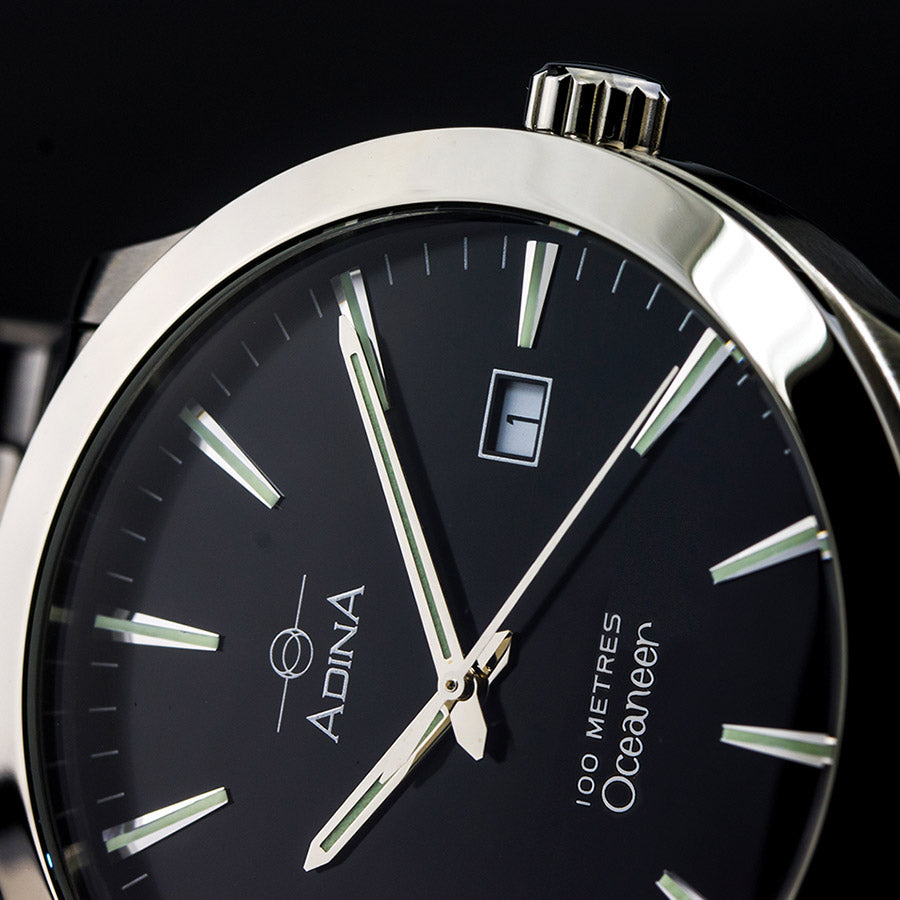 ADINA Oceaneer NK129 Watch - Black/Silver