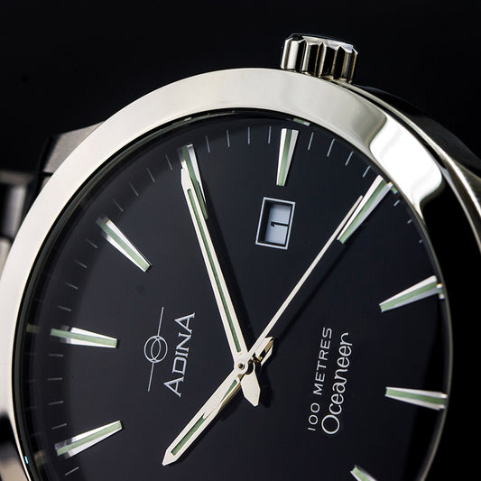 ADINA Oceaneer NK129 Watch - Black/Silver
