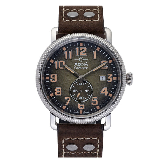 ADINA Oceaneer Pilots Watch - Silver