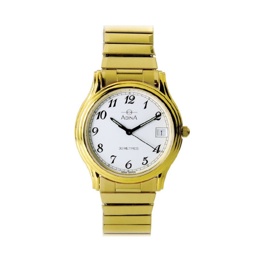 ADINA Unisex NK39 Watch - Gold/White